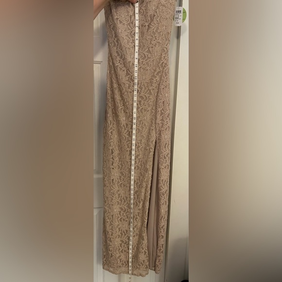 Sequin Hearts | NWT Champagne Lace Gown - Picture 5 of 17